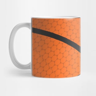 Abstract Weathered Basketball for Players and Fans Mug